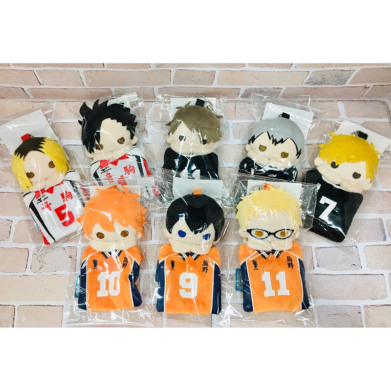 日版現貨jump排球少年豆豆眼毛絨玩偶掛件四字熟語款日向影山月島