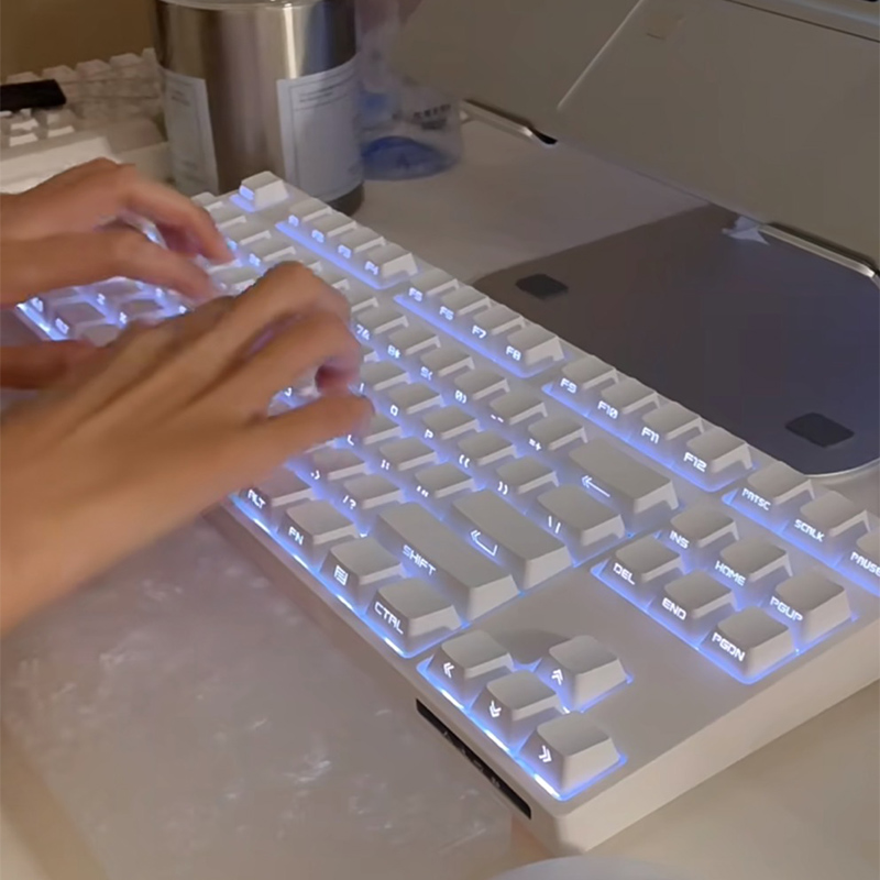 熊酱XJ87三模RGB下灯位麻将音改造客制化凯华热插拔套件机械键盘-Taobao