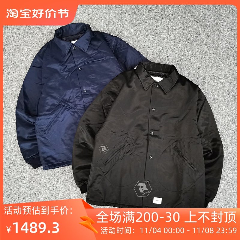 飘渺现货WTAPS CHIEF JACKET POLY TWILL SIGN宽松教练夹克23SS-Taobao