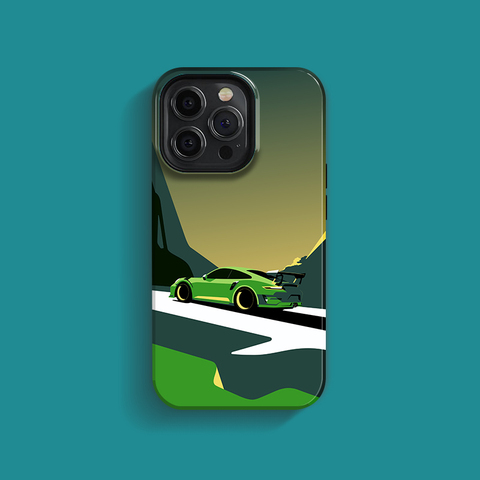 New Super Car Motorsport Illustration Double Layer Protection 15, 14, 13, 12 iPhone Case