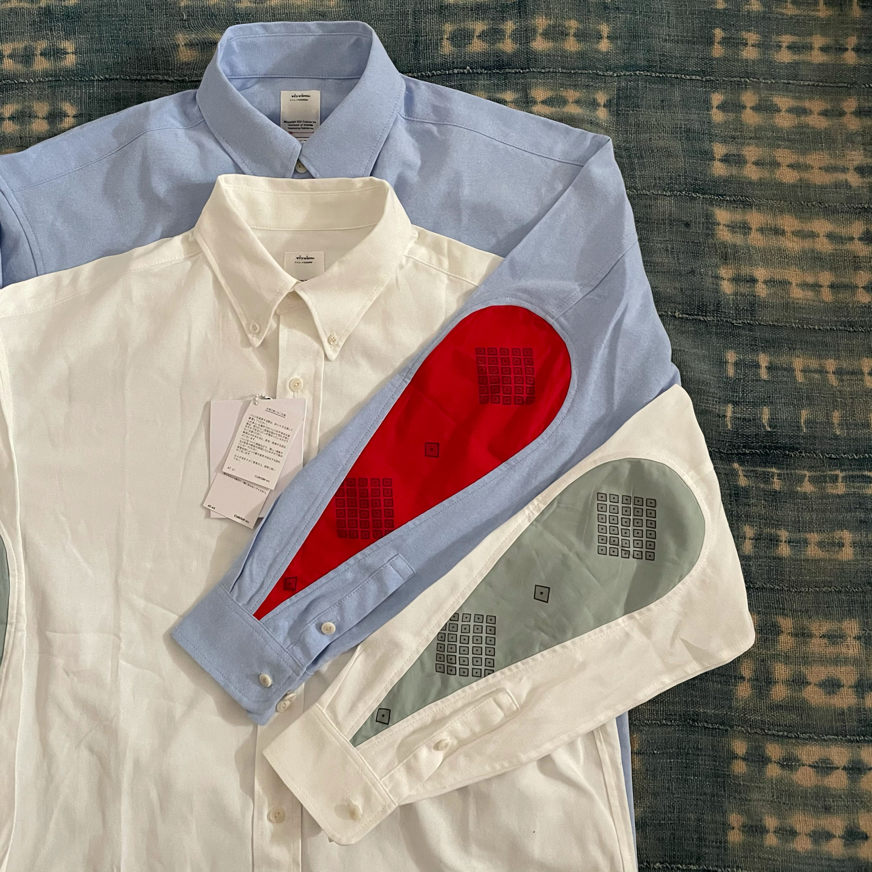 现货】VISVIM1 ALBACORE GARUDA SHIRT 腰果花水滴拼接衬衫21AW-Taobao