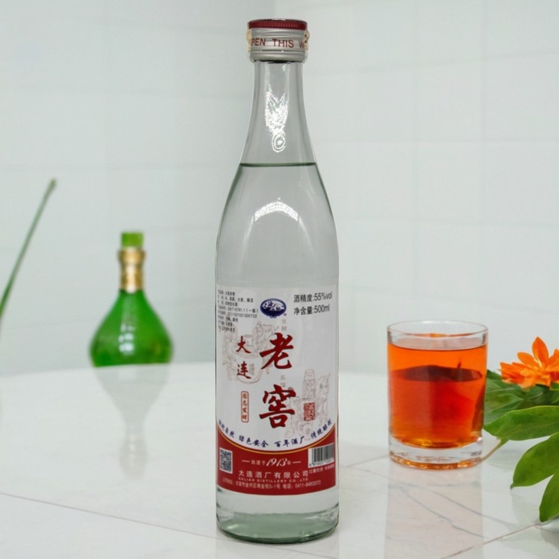 大连特产大连酒厂辽海牌大连老窖青花瓷52度浓香型纯粮酿制500ml评价