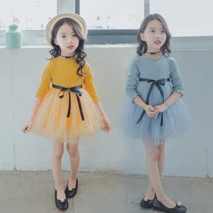 女童小天鹅舞蹈裙演出服儿童芭蕾舞蹈裙白色纱