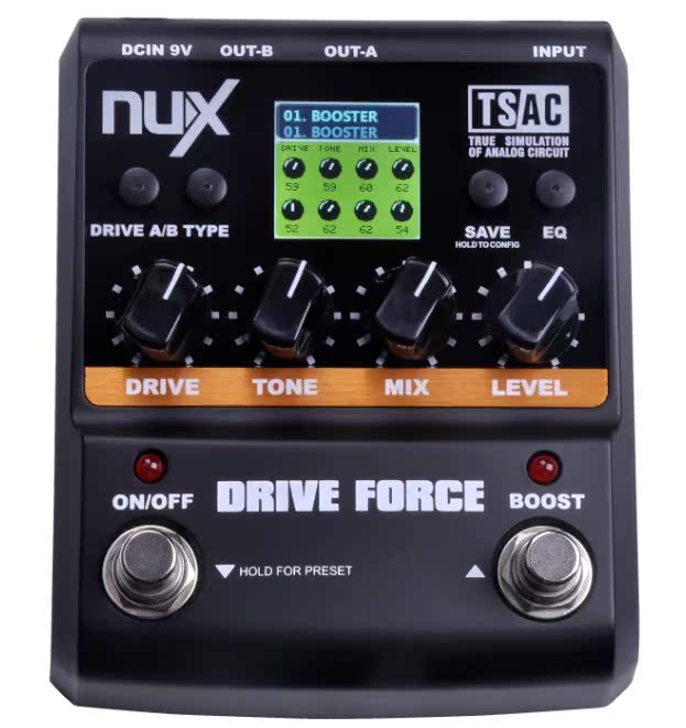 Педаль эффектов Nux DRIVE-FORCE 12