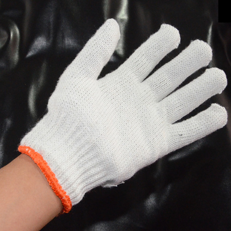 正品盾公棉纱手套耐磨劳保线手套 工地施工防护 手套工业工作耐用