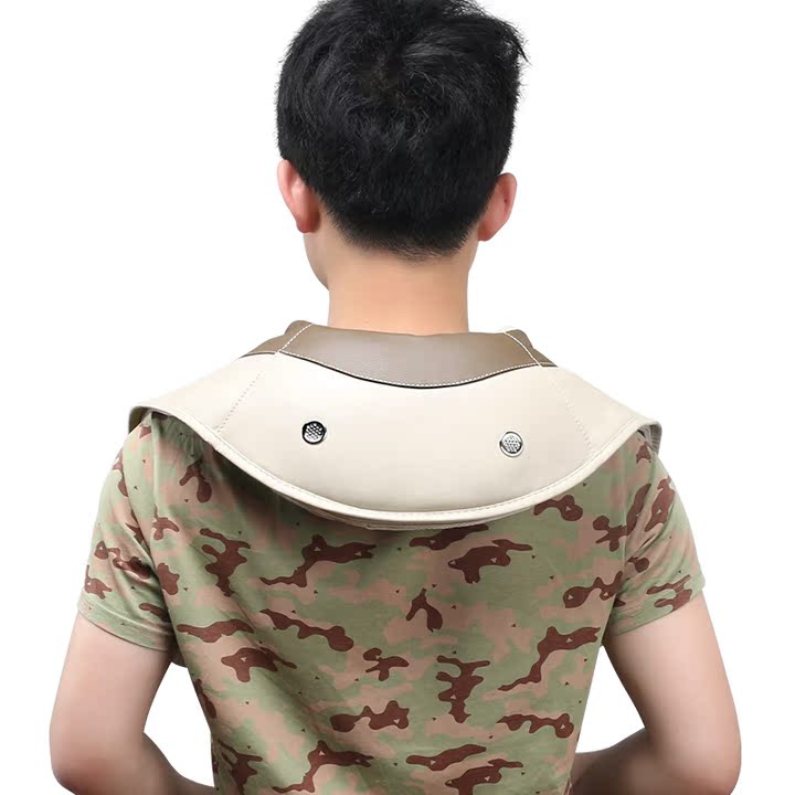 打乐锤捶背机按摩器披肩式颈椎电动肩部肩椎肩
