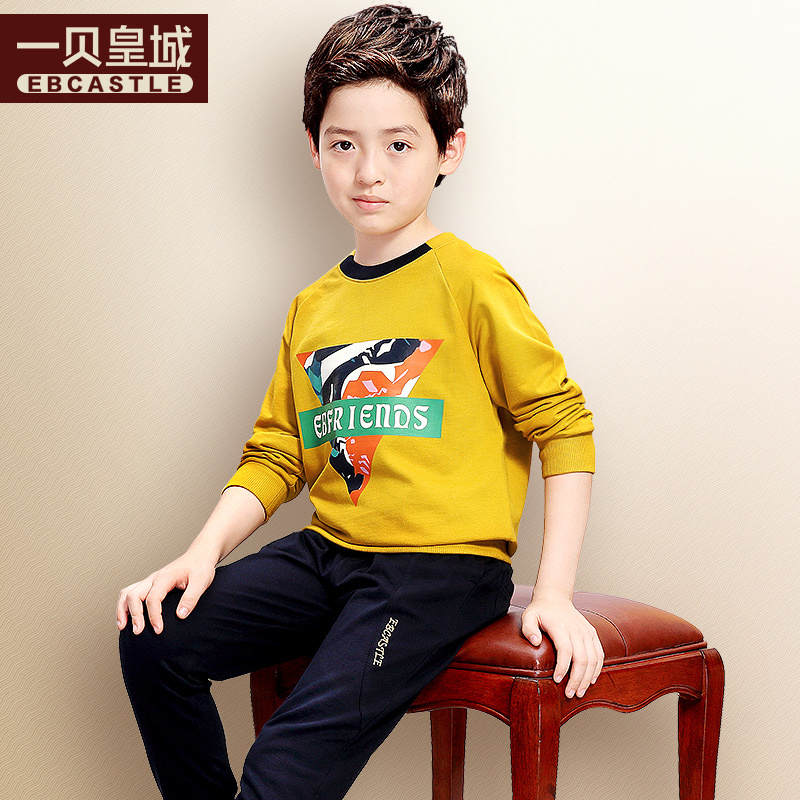 YB小学生1-3-5年级男童套装秋装儿童中大童运