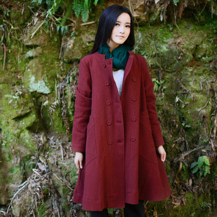 亚麻外套女中长款绿色_亚麻外套女中长款绿色