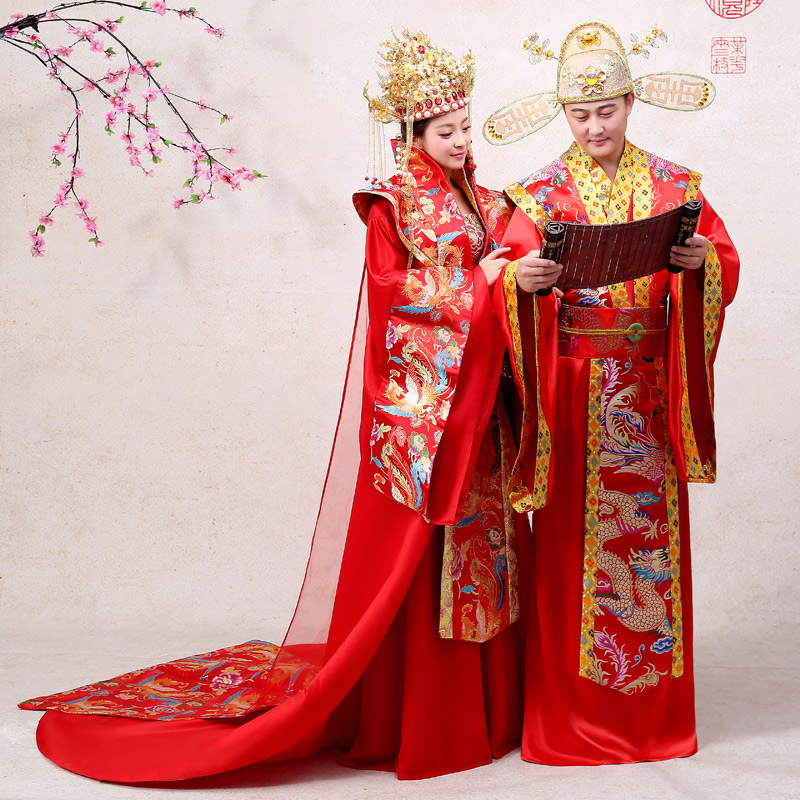 新娘礼服唐装汉服中式结婚嫁衣婚服古装女服装