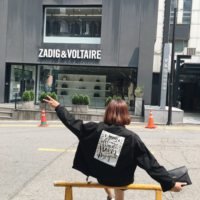 ZZhen2016秋装新款 韩版黑色背后字母棒球服短外套修身短款上衣女