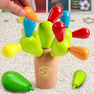 1-3岁宝宝早教儿童益智力玩具蒙氏教具仙人球