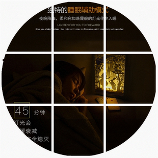 流莹灯饰台灯床头卧室灯蓝色现代简约灯琉璃玻