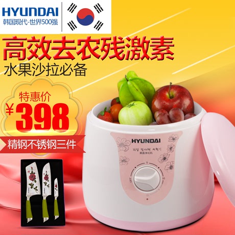韩国现代洗菜机果蔬清洗机解毒机消毒机厨房家用自动臭氧机3.5L