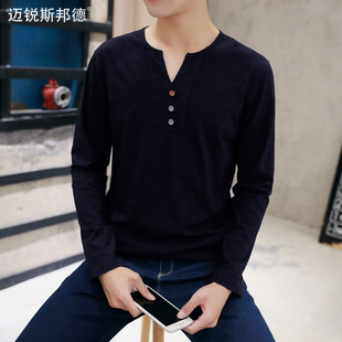 鸡心领女无领收腰牛仔衬衫裙七分袖连衣包裙性