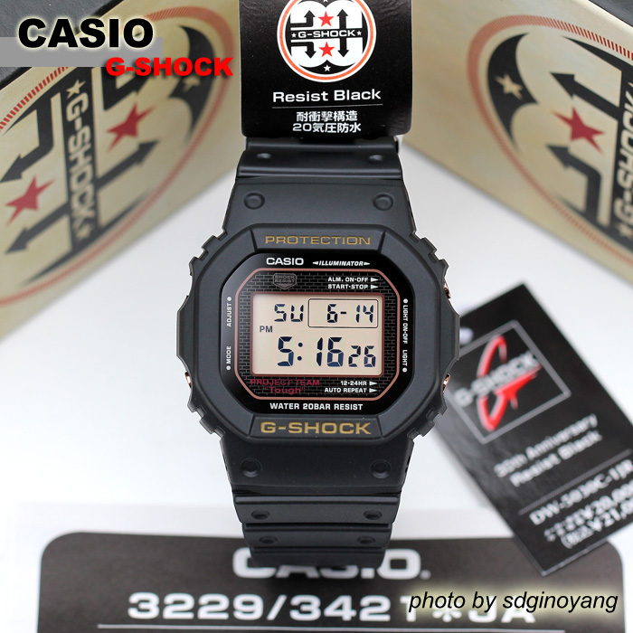 CASIO卡西欧G-SHOCK DW-5000ML-1JF方块血鹤20周年纪念全新结束-Taobao