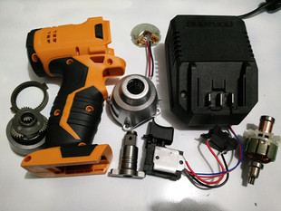 龙韵12v电钻锂电池充电器18v充电手电钻电机