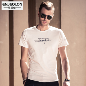 字母印花修身纯棉T恤