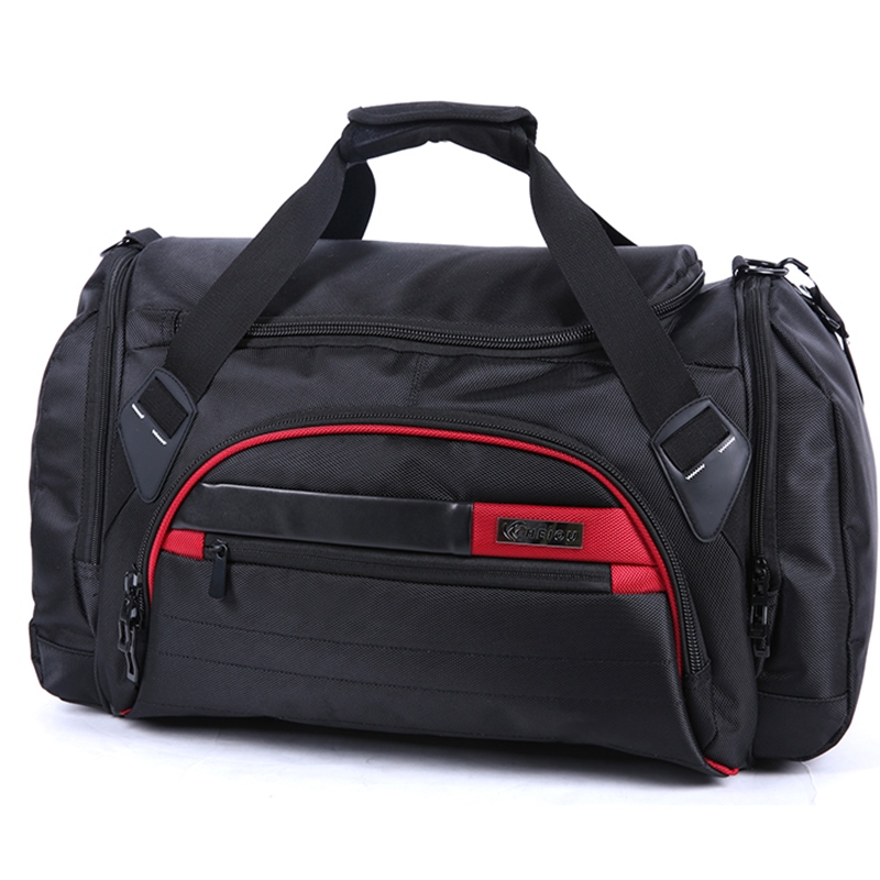 新款黑色旅行包手提包大容量单肩行李包防水行