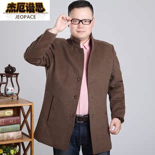 2016秋冬新款韩版中长款翻领显瘦大衣英伦复