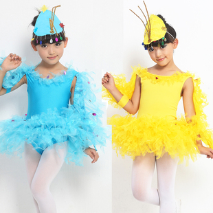 儿童话剧动物演出服元旦小鸡也疯狂舞蹈服幼儿