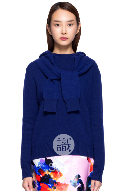 Трикотаж Band of outsiders 48 Cobalt Sleeveties