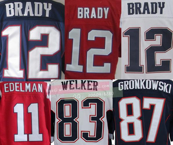 Форма для гандбола Patriot NFL Patriots 12# BRADY 87# Gronkowski