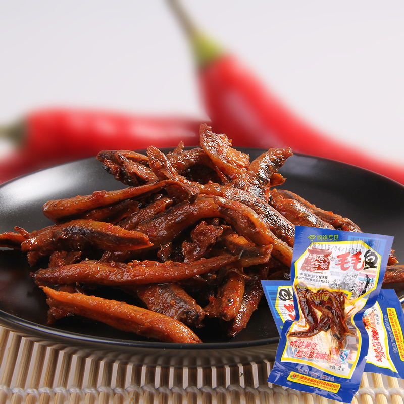 香辣小鱼仔50包共400g