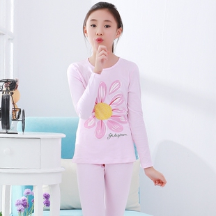 女童内衣套装纯棉长袖打底_女童内衣套装纯棉