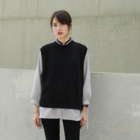 LWITHC 2016PreFall 独家定制 气质毛线针织背心马甲