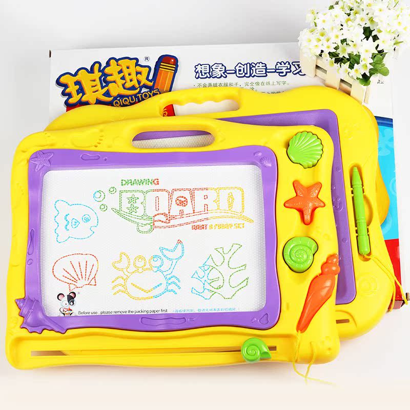 宝宝益智玩具儿童画板超大号磁性写字板幼儿彩