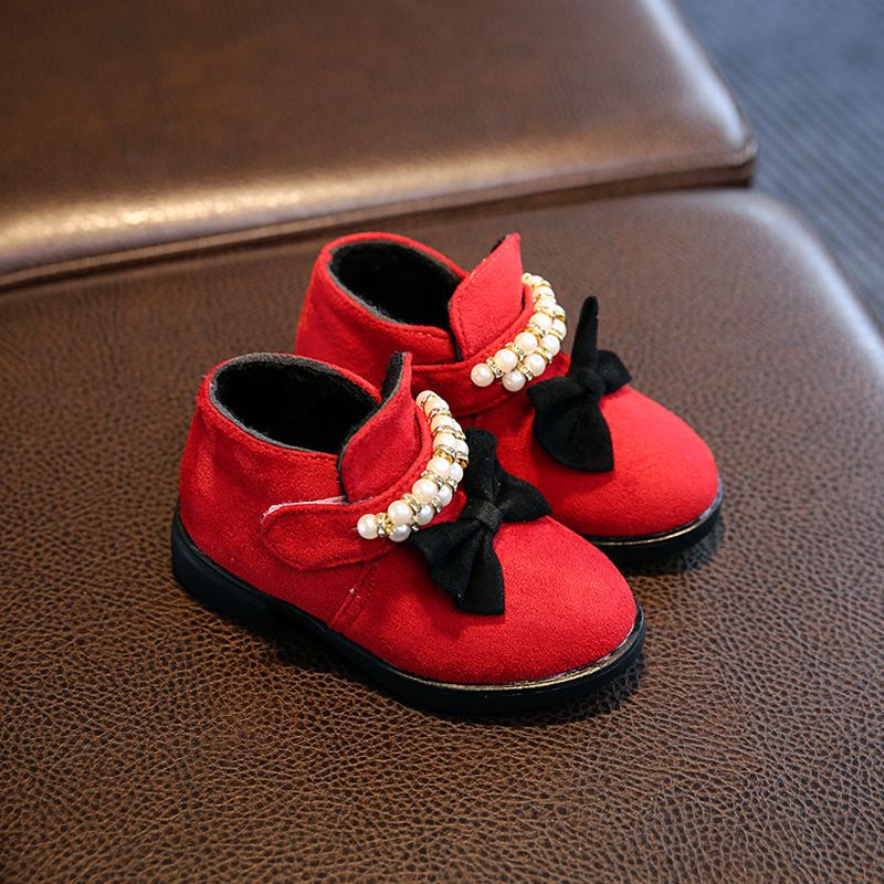 小童棉鞋冬季宝宝1-3岁2女孩软底鞋子4防滑5