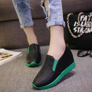 鞋子女2016秋季新款舒适百搭内增高休闲鞋女