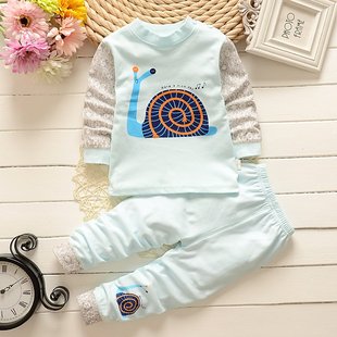 棉内衣套装男女童秋衣秋裤宝宝内衣两件套1-5岁