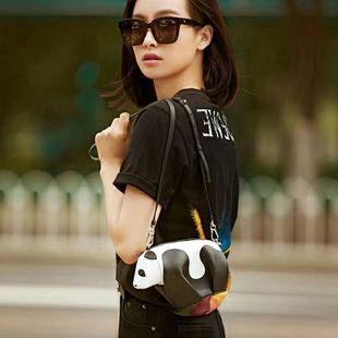 宋茜同款熊猫包包2016新款韩版时尚休闲个性