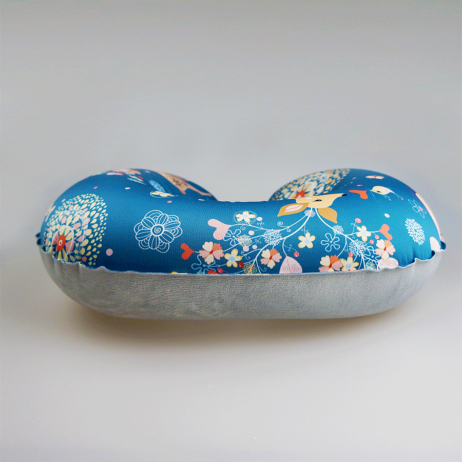 u型充气枕护颈枕午睡旅行枕_u型充气枕护颈枕