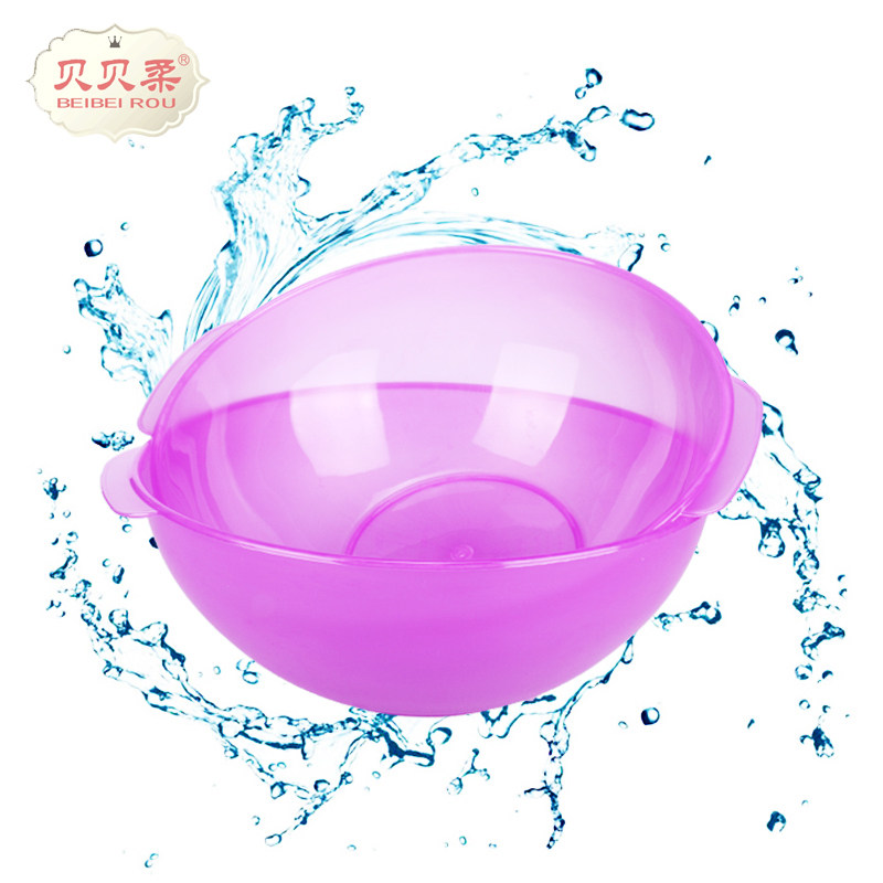 高级塑料磨砂洗面盆美容洗脸盆带手柄美容用品