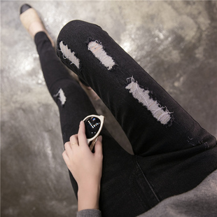 2017韩国白色高腰排扣紧身牛仔短裤女夏显瘦