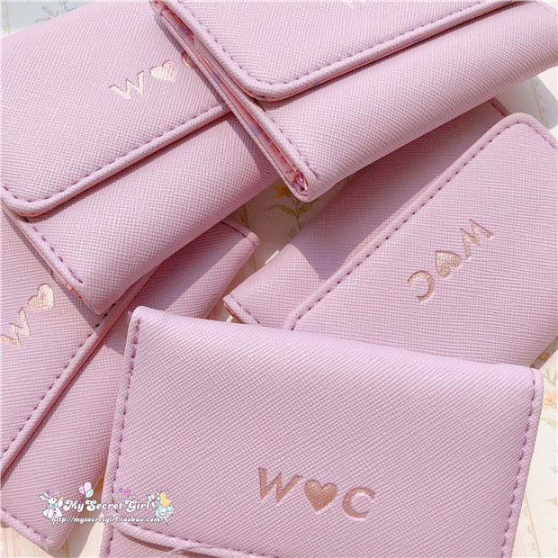 紫色钱包 日新款钞票夹单WEGO WC系列软腻紫色 少女ini小钱包_推荐淘宝好看的紫色钱包