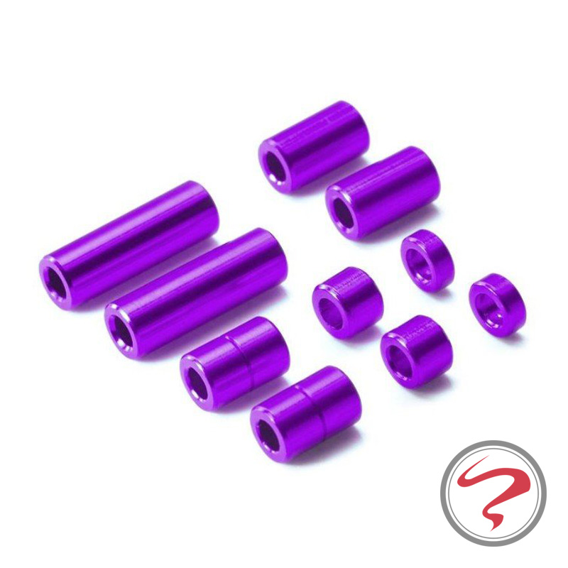 紫色迷你包 正品田宮TAMIYA 四驱车配件 95520 紫色铝管包 全尺寸 一包10粒_推荐淘宝好看的紫色迷你包