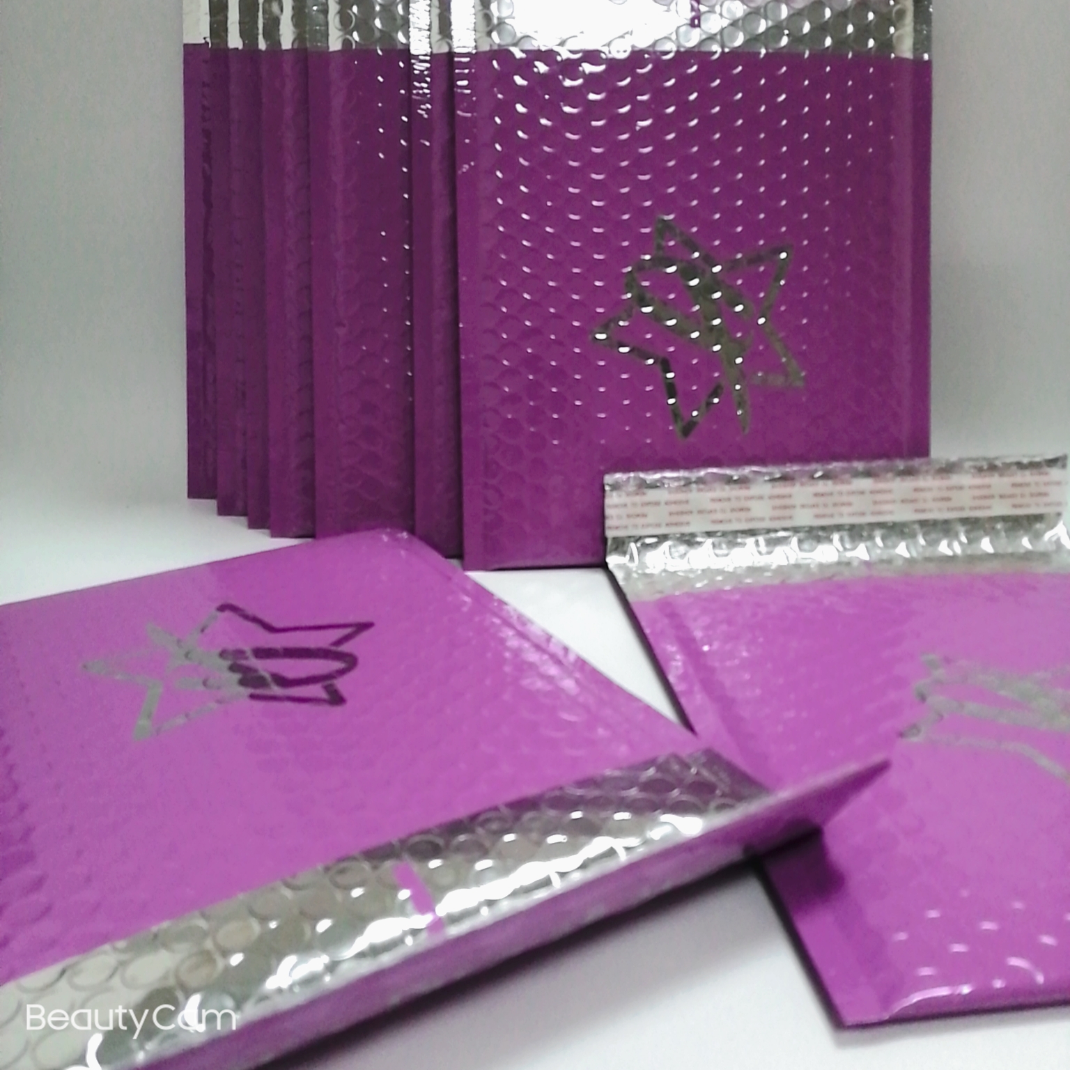 紫色信封包 现货100个包邮紫色镀铝膜170克气泡信封快递物流袋电商化妆品打包_推荐淘宝好看的紫色信封包