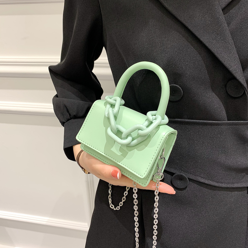 绿色迷你包 今年流行绿色包包女2022新款潮时尚迷你口红包手提小包小众斜挎包_推荐淘宝好看的绿色迷你包