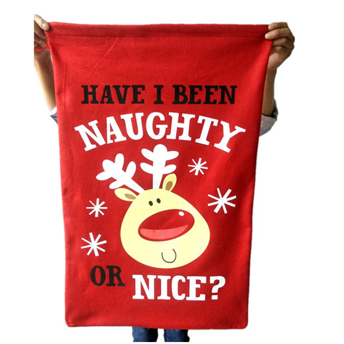 红色糖果包 圣诞老人背包 红色绒布大号收口糖果礼物袋子 圣诞节装饰道具包邮_推荐淘宝好看的红色糖果包
