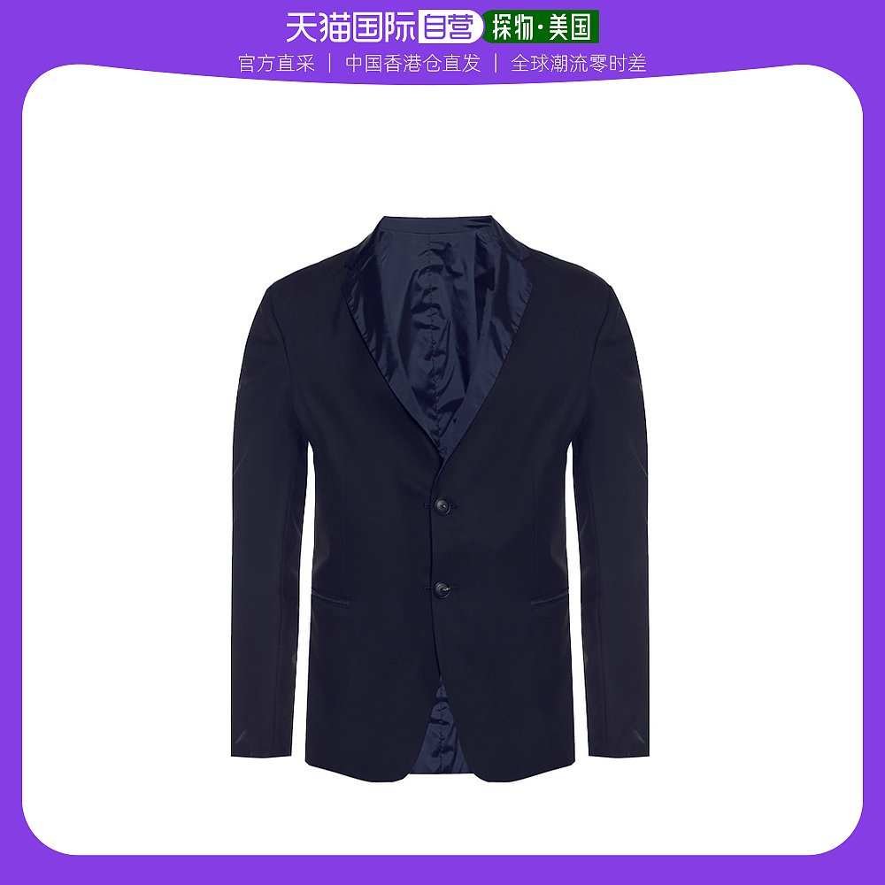 阿玛尼男士西装 香港直发ARMANI阿玛尼男士蓝色单排扣西装外套21G74S21573922_推荐淘宝好看的阿玛尼男西装