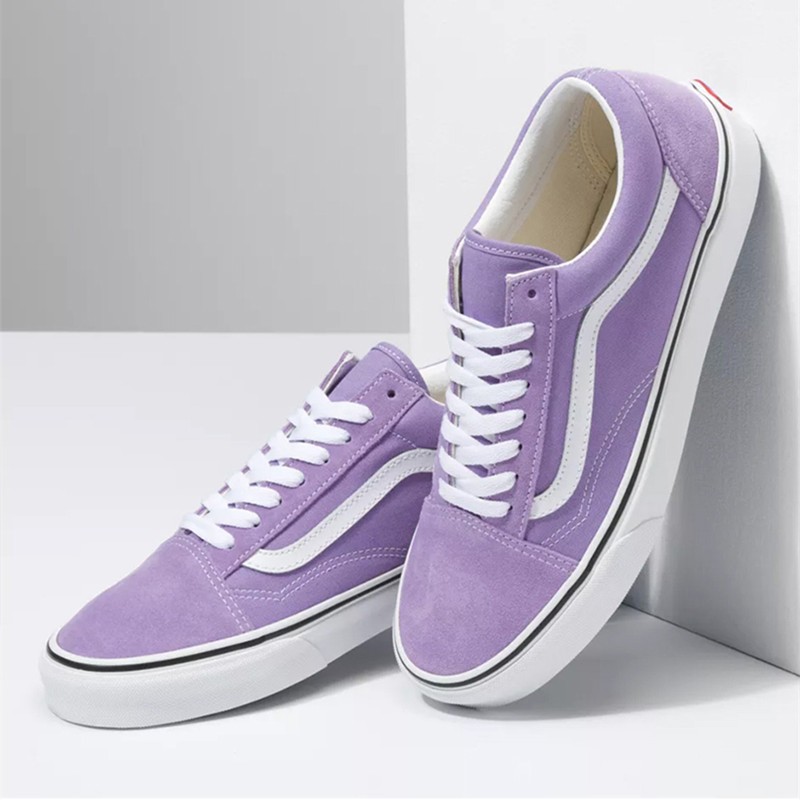 紫色运动鞋 VANS范斯新款Old Skool淡紫色经典低帮男女鞋休闲板鞋VN0A38G19GD_推荐淘宝好看的紫色运动鞋
