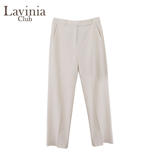 Lavinia classic solid color pencil pants for women's summer new mid-high waist casual workplace OL trousers P33W03 Lavinia classic solid color pencil pants for women's summer new mid-high waist casual workplace OL trousers P33W03