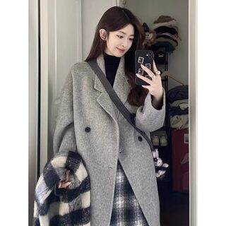 Tall style!! Extended version!! Tweed coat 
Tall style!! Extended version!! Tweed coat