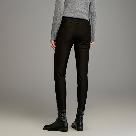 Black Fashionable Slim Pencil Pants Women's MOFAN 2024 Winter New Versatile High Waist Casual Pants Look Slim Black Fashionable Slim Pencil Pants Women's MOFAN 2024 Winter New Versatile High Waist Casual Pants Look Slim