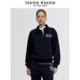 TeenieWeenie Bear Lazy Style Polo Standing Collar Sports Simple Fashion Sweater Casual Loose Top Women TeenieWeenie Bear Lazy Style Polo Standing Collar Sports Simple Fashion Sweater Casual Loose Top Women