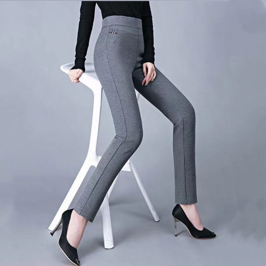 Special offer Middle -aged Mother Casual Pants Female 2022 New High -waist Elastic Plasma Pants Straight Pencil Pants
 Special offer Middle -aged Mother Casual Pants Female 2022 New High -waist Elastic Plasma Pants Straight Pencil Pants