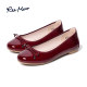 Reemoor Ruimu egg roll shoes female red light -mouth flat shoes soft sole shoe ballet single shoes single shoes scoop shoes women's shoes
 Reemoor Ruimu egg roll shoes female red light -mouth flat shoes soft sole shoe ballet single shoes single shoes scoop shoes women's shoes